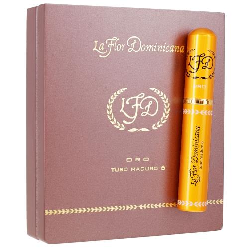La Flor Dominicana Oro Tubo No. 6 Maduro 6  * 54
