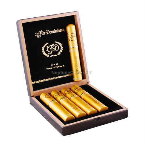La Flor Dominicana Oro Tubo No. 6 Natural 6  * 54