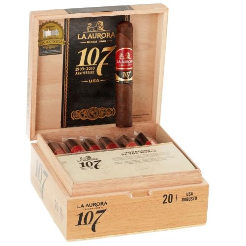 La Aurora 107 Maduro Robusto 5  * 50, Box of 20