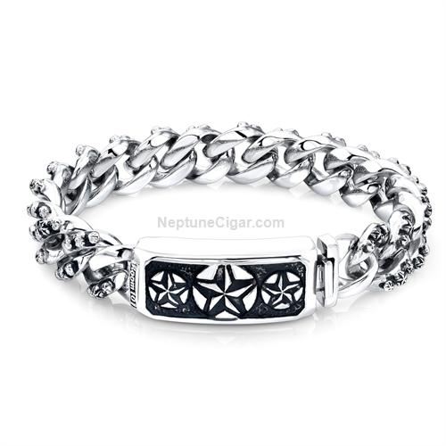 Guy Fieri Signature Collection by Room 101 All Stars ID Bracelet in Stainless Steel - 8.5" 