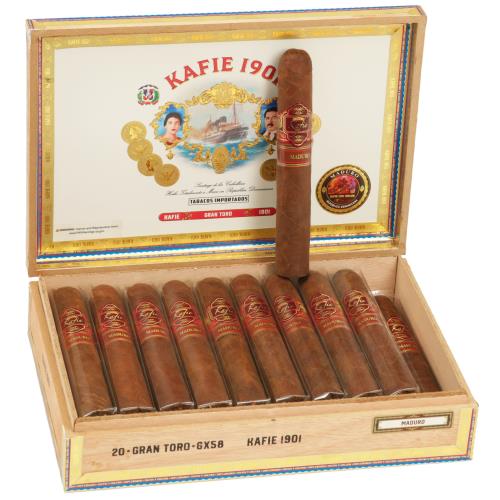 Kafie 1901 DF Maduro Gran Toro 6  * 58, Box of 20