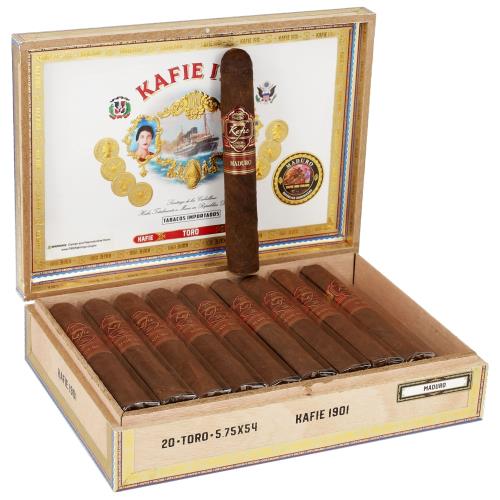 Kafie 1901 DF Maduro Toro 5 3/4 * 54, Box of 20