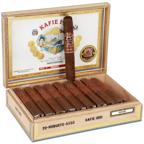 Kafie 1901 DF Maduro Robusto 5  * 50, Box of 20