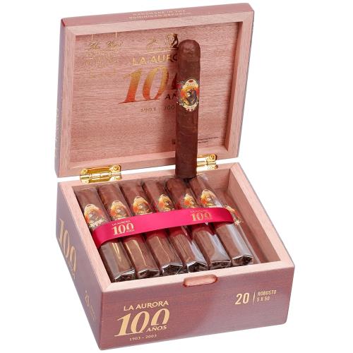 La Aurora 100 Anos Robusto 5  * 50, Box of 20