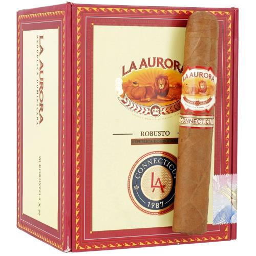La Aurora 1987 Connecticut Robusto 5  * 50, Box of 20