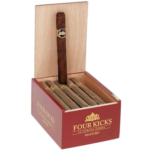 Crowned Heads Four Kicks Maduro Corona Gorda 5 5/8 * 46, Box of 24