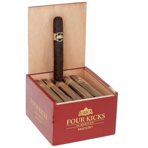 Crowned Heads Four Kicks Maduro Robusto 5  * 50, Box of 24