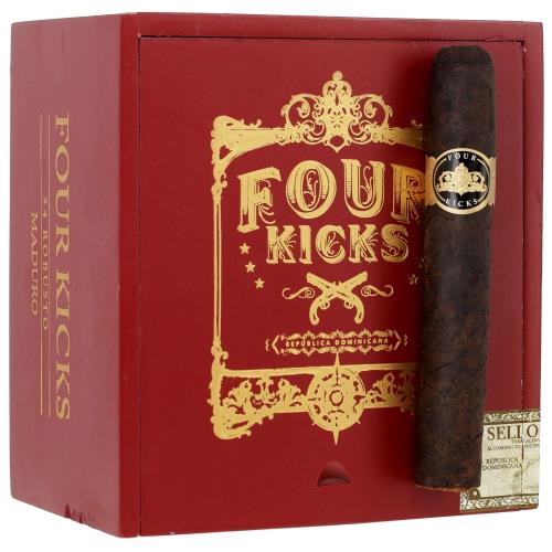 Crowned Heads Four Kicks Maduro Robusto 5  * 50, Box of 24