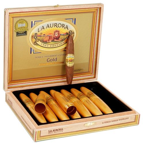 La Aurora Preferidos Corojo Gold Tubes 5  * 54, Box of 8