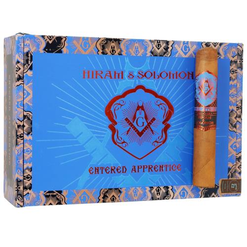 Hiram & Solomon Entered Apprentice Robusto 5  * 52, Box of 20