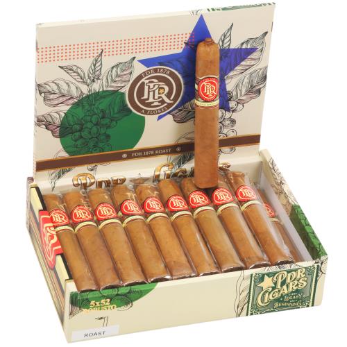 PDR 1878 Cafe Natural Roast Robusto 5  * 52, Box of 20