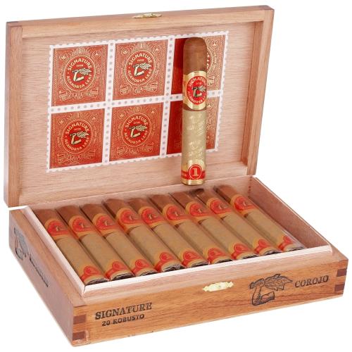 Aganorsa Leaf Signature Selection Robusto 5  * 52, Box of 20