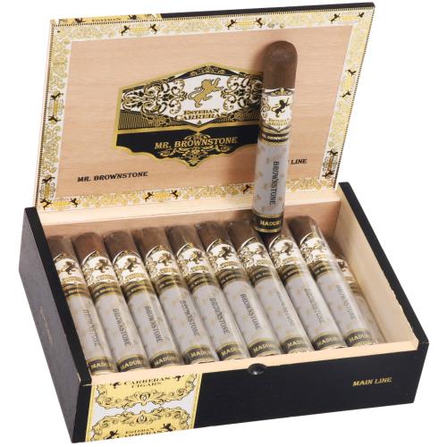 Esteban Carreras Mr. Brownstone Maduro Mainline Sesenta 6  * 60, Box of 20