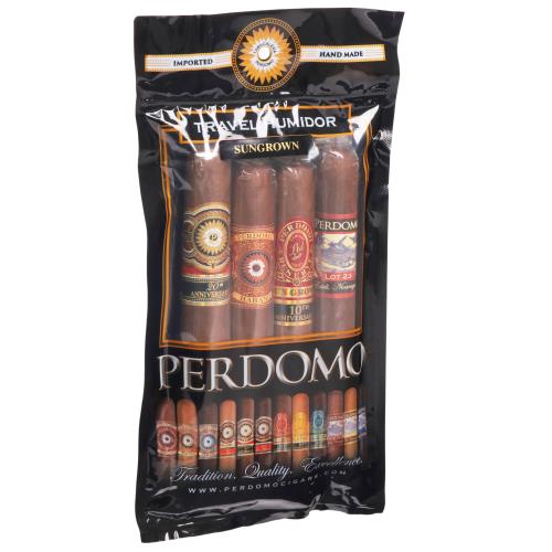Perdomo Travel Humidor Assorted Sungrown, 4-Cigar Sampler