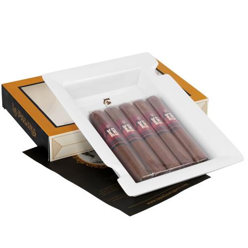 La Palina Ashtray with 5 Cigars