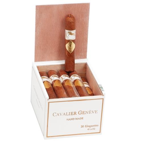 Cavalier Geneve White Series Elegante 4 1/2 * 52, Box of 20