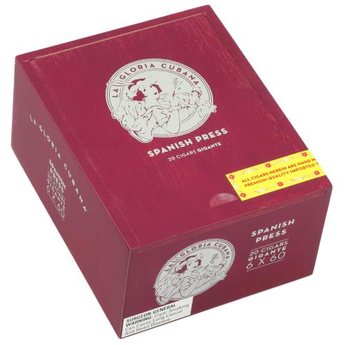 La Gloria Cubana Spanish Press Gigante 6  * 60