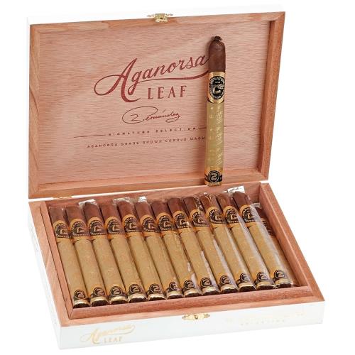 Aganorsa Leaf Signature Selection Maduro Corona Gorda 6  * 44, Box of 25