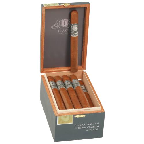 Tiago Clasico Natural Toro 6 1/2 * 50, Box of 20