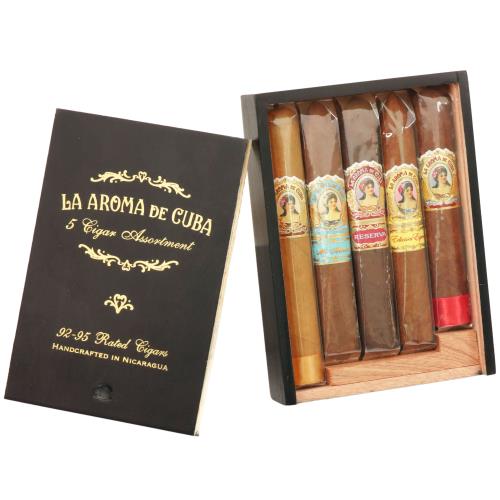 La Aroma de Cuba 92-95 Rated Assortment, 5-Cigar Sampler