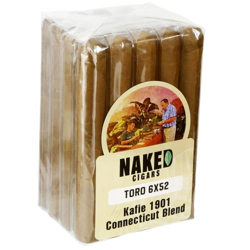 Naked Cigars by Kafie 1901 Connecticut Toro 6  * 52, Bundle of 20
