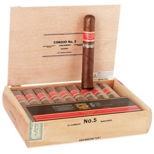 Gran Habano Corojo No. 5 Maduro Grandioso 7  * 70, Box of 20