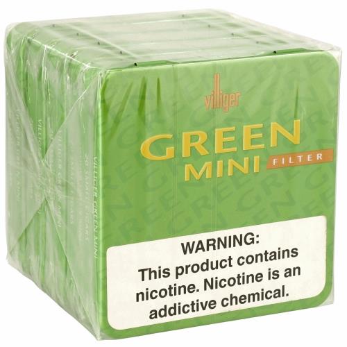Villiger Green Mini Caipirinha 3 3/16 * 21, Box of 100