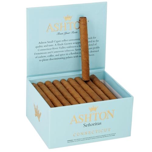 Ashton Connecticut Senoritas 3 1/2 *  30, Box of 50