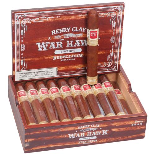 Henry Clay War Hawk Rebellious Limited Edition Toro 6  * 54, Box of 20