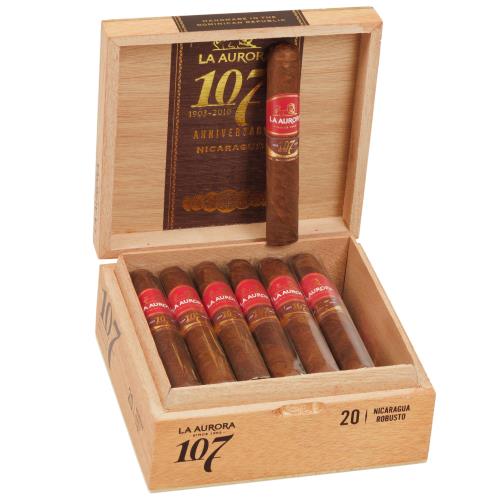 La Aurora 107 Nicaragua Robusto 5  * 50, Box of 20