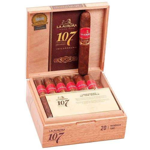 La Aurora 107 Nicaragua Toro 5 3/4 * 54, Box of 20