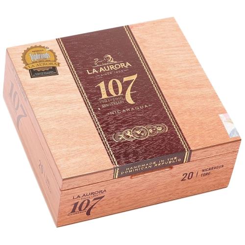 La Aurora 107 Nicaragua Toro 5 3/4 * 54, Box of 20