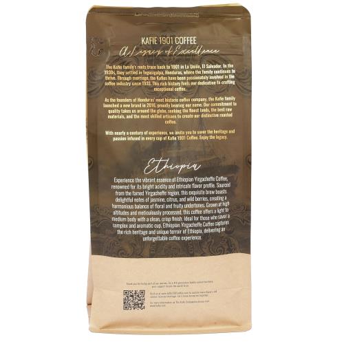 Kafie 1901 Gourmet Ethiopia Roasted Coffee 16oz Bag
