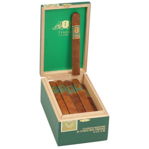 Tiago Clasico Maduro Toro 6 1/2 * 50, Box of 20