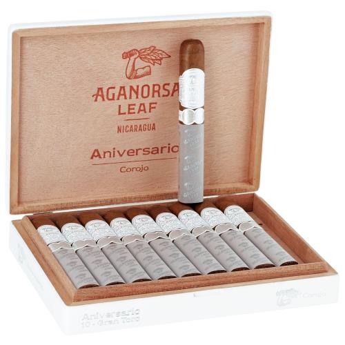 Aganorsa Leaf Aniversario Corojo Gran Toro 6  * 58, Box of 10