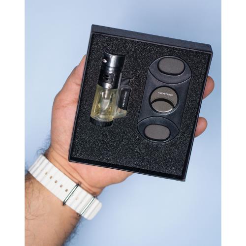 Vertigo Blizzard Triple Torch Lighter and Big Boy Cutter Gift Set