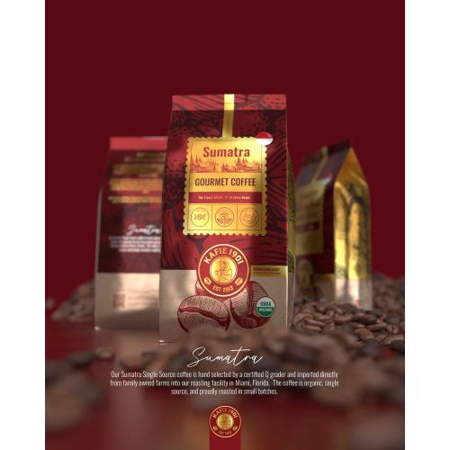 Kafie 1901 Gourmet Sumatra Roasted Coffee 16oz Bag