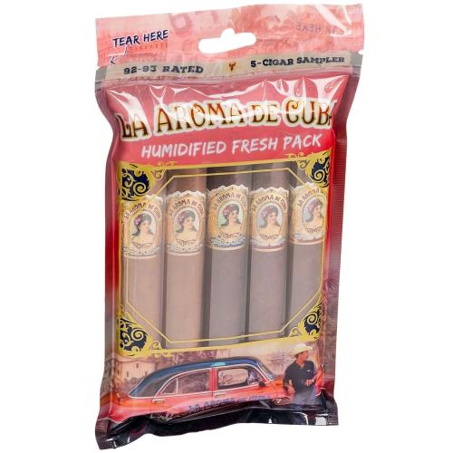 La Aroma de Cuba 92-94 Rated Fresh Pack 5-Cigar Sampler