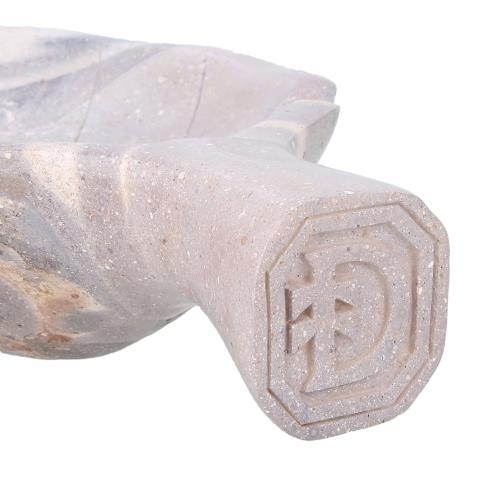 Dunbarton Hand Carved Stone Tobacco Leaf 2-Cigar Ashtray