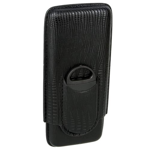 Visol Granada 3-Cigar Leather Case with Cutter