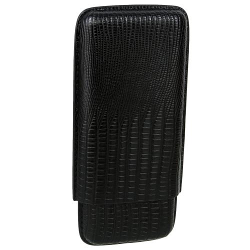 Visol Granada 3-Cigar Leather Case with Cutter