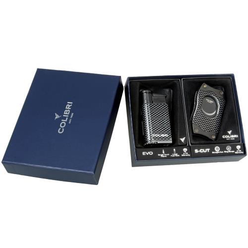 Colibri Evo Lighter and S-Cut Cigar Cutter