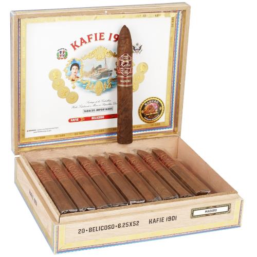 Kafie 1901 DF Maduro Belicoso 6 1/4 * 52, Box of 20