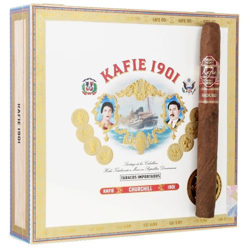 Kafie 1901 DF Maduro Churchill 7  * 47