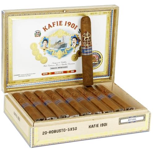 Kafie 1901 Serie L Natural Robusto 5  * 50, Box of 20