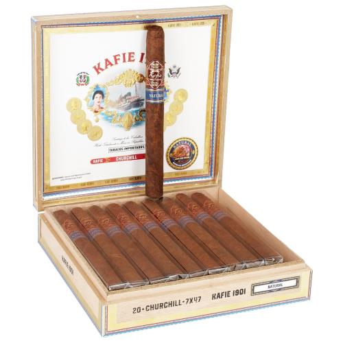 Kafie 1901 Serie L Natural Churchill 7  * 47, Box of 20