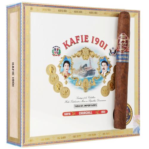 Kafie 1901 Serie L Natural Churchill 7  * 47, Box of 20