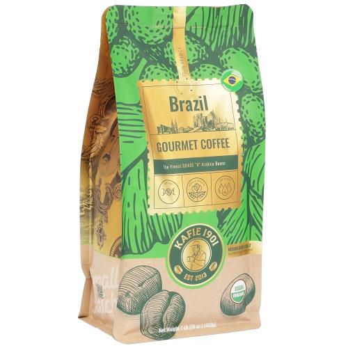 Kafie 1901 Gourmet Brazil Roasted Coffee 16oz Bag