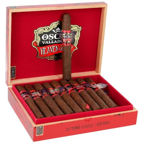 Oscar Valladares Heaven and Hell Oscuro Toro 6  * 52, Box of 20