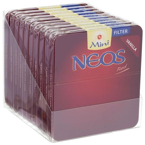 Neos Red Vanilla Cigarillos 3 1/2 * 20, Box of 100